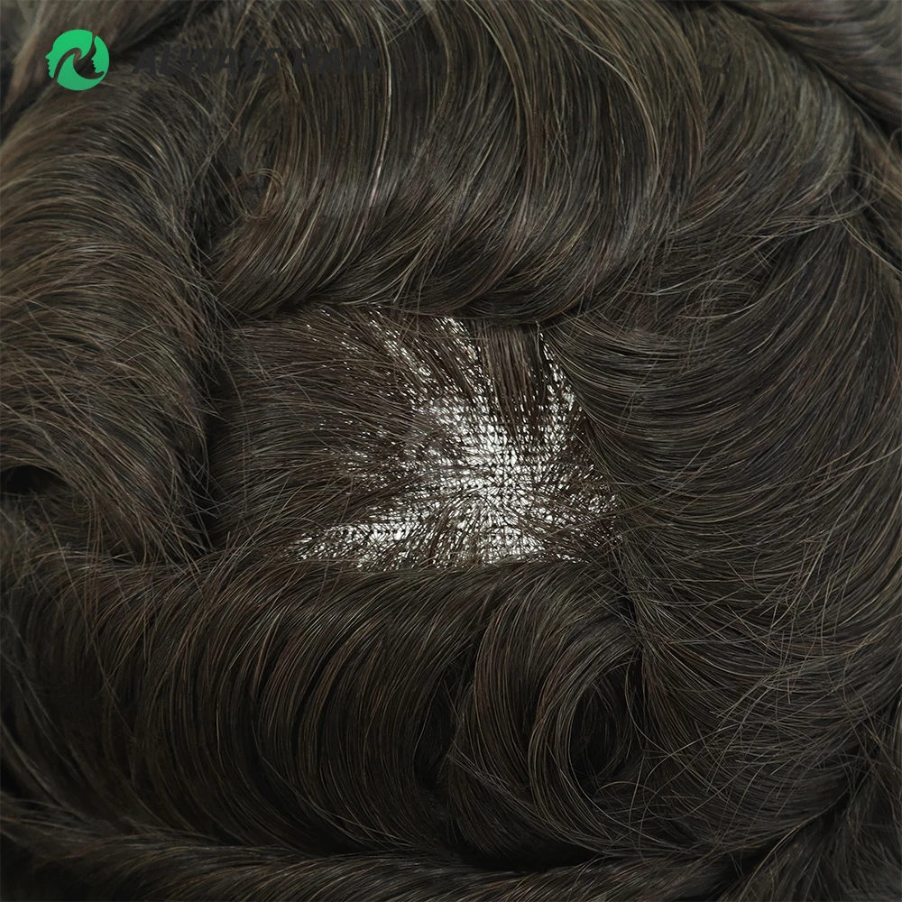 Nature Hairline Lace Front Human Hair Mens Toupee Hollywood
