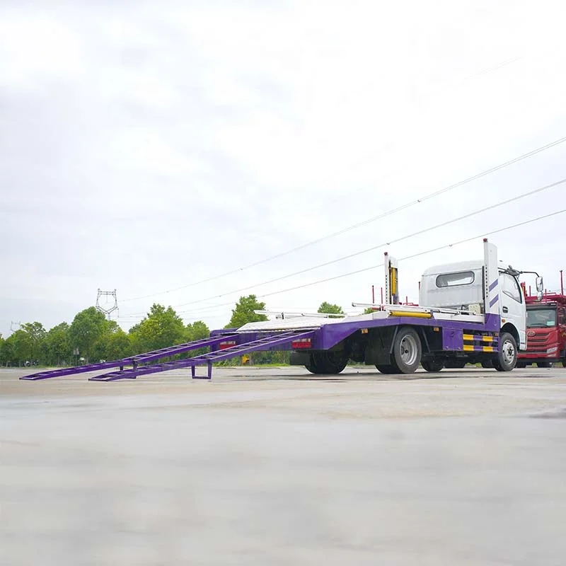Dongfeng 4x2 Double Deck Car Carrier Truck Trailer 2 Car Hauling Truck Auto Transport Truck