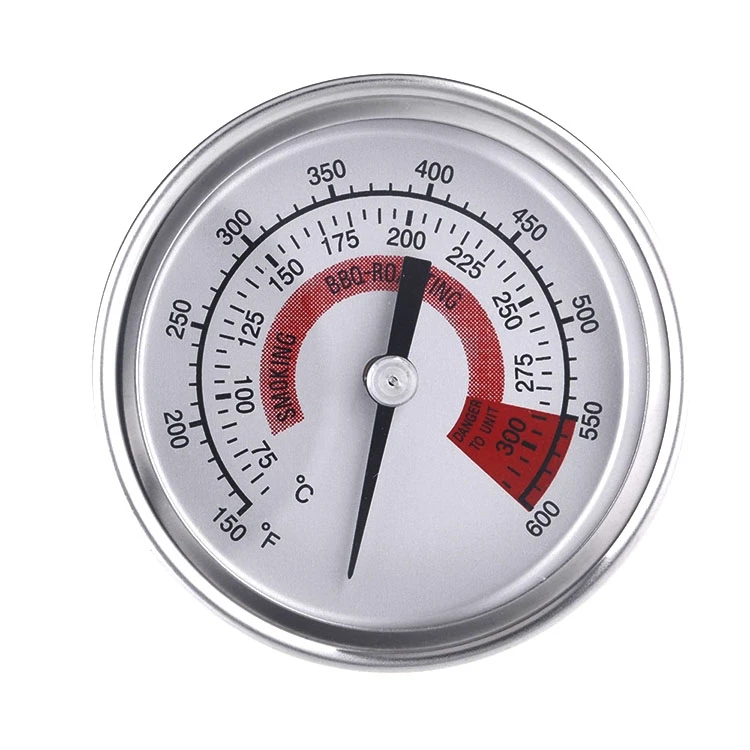 New Stainless Steel BBQ Smoker Grill Thermometer Temperature Gauge 10-400C Bimetallic Oven Thermometer