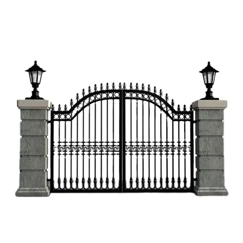 Hot-selling anti theft forged iron double door iron gates wrought iron gate