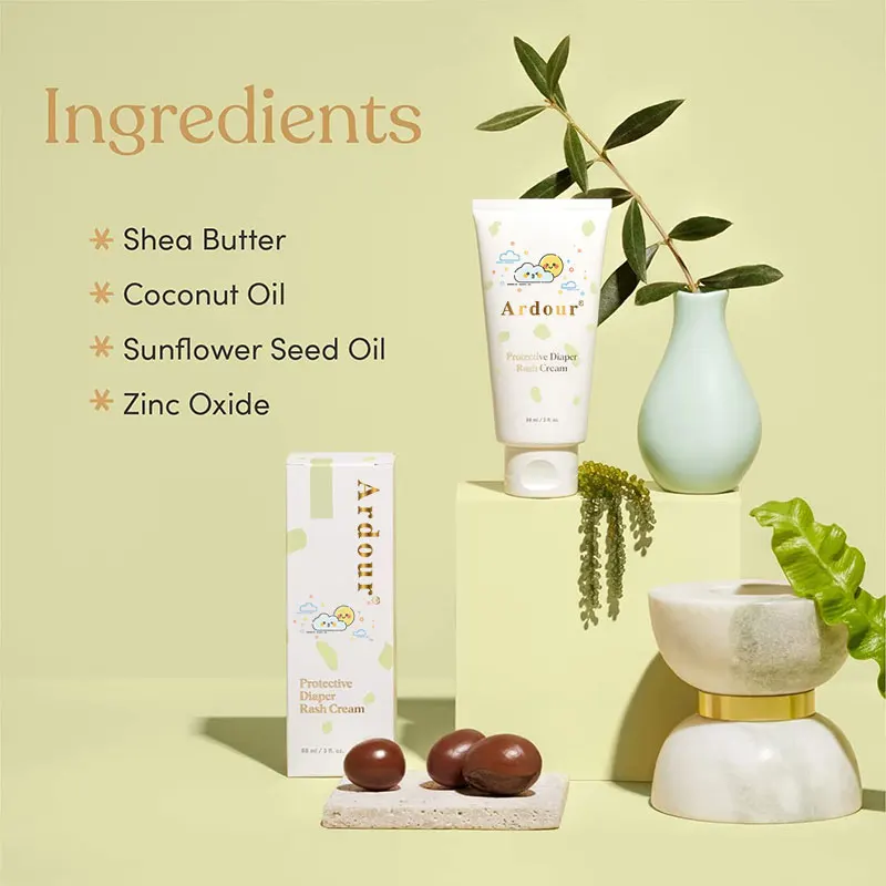 baby health care Organic Protective Baby Diaper Rash Cream for Sensitive Skin 14% Zinc Oxide Rash Ointment Cream Soothes