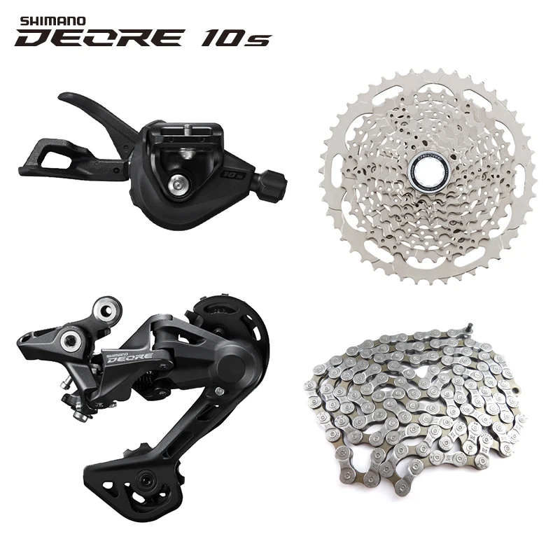 Shimano 10 Speeds DEORE M4100 Series Groupset MTB Bike Shift Lever Rear Derailleur Gear Set