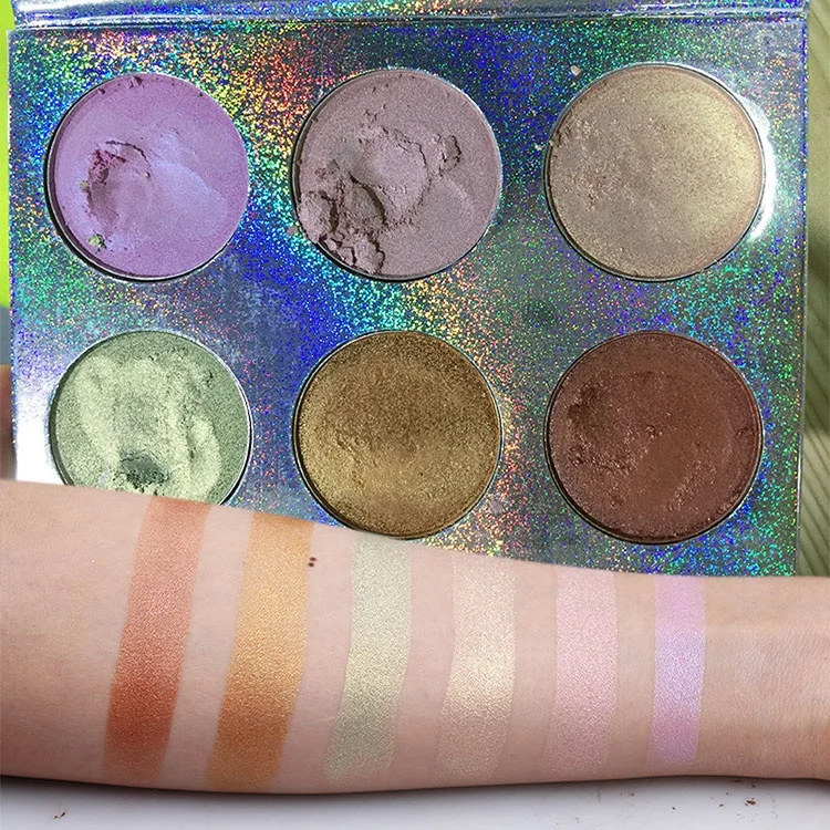 Высокое качество 6 цветов уход за кожей лица, макияж для лица, бронзер, защита от воды, Длительное Действие, тени для век от частной марки контур Выделите Макияж Палитра