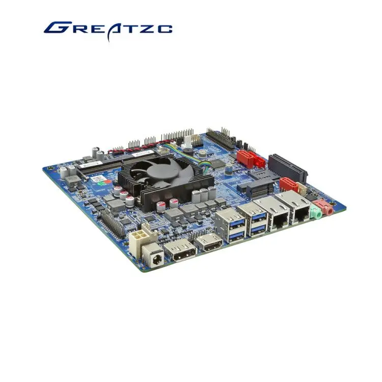 Тонкая материнская плата для процессора i3 i5 i7 с 2 портами ethernet 5x RS232 + 1X RS485 1xLPT 1xgpio 1xpcie