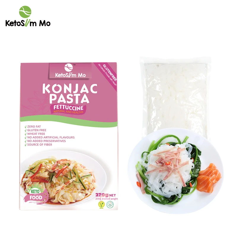 Ketoslim Mo Keto Precooked Food Flavor Shirataki Pasta Box Noodles Weight Lose Fettuccine