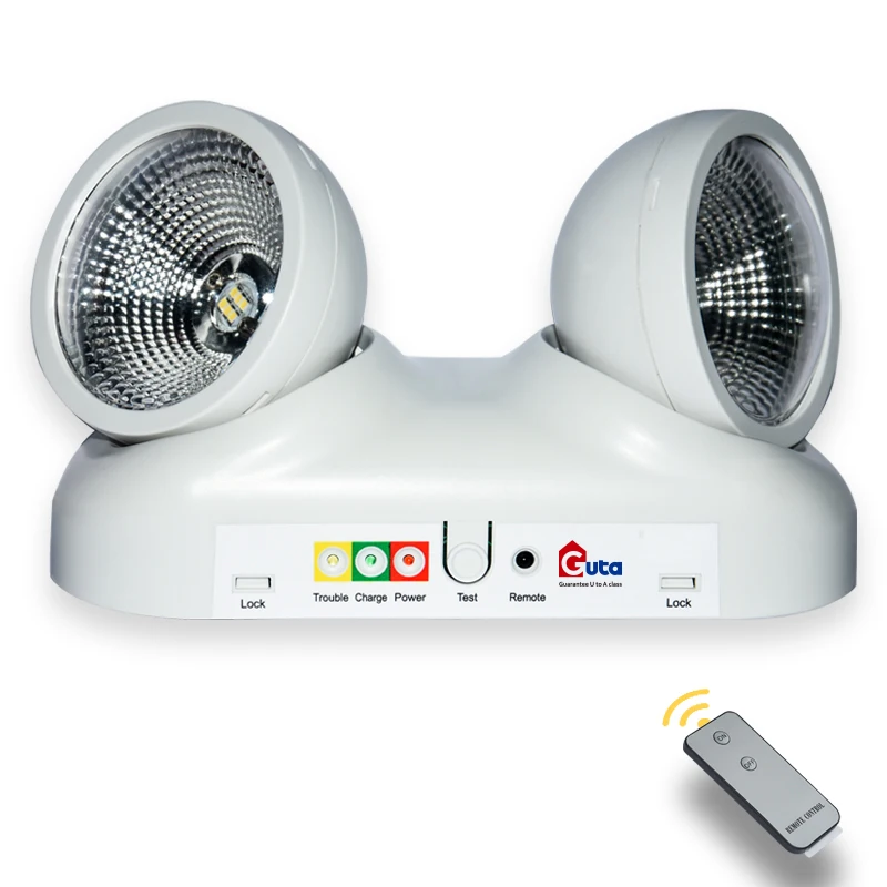 
high quality made in china fully adjustable twin lamp LED emergency light 