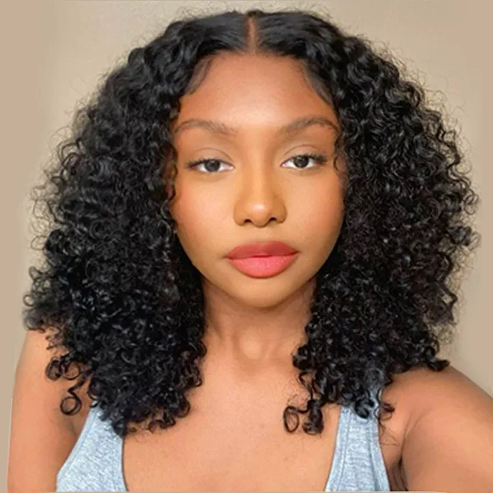 Forcuteu High Discounts 100% Natural Human Hair Wigs,8-16Inch Bob Wigs Human Hair Lace Front Wig, Virgin Hair Wigs For Black Women