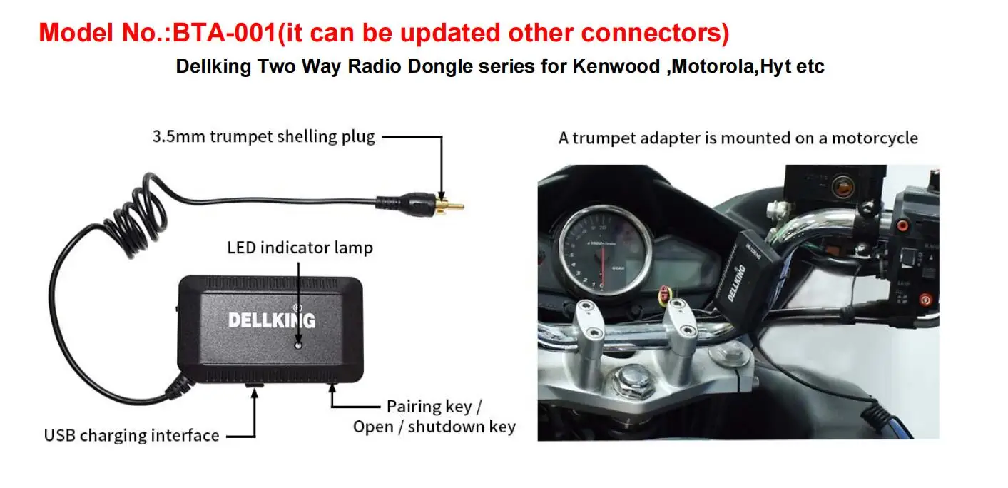 Wireless Speech Horn Speaker Adapters Loudly Voice Push to Talk Bluetooth Speaker Adapters Dongles