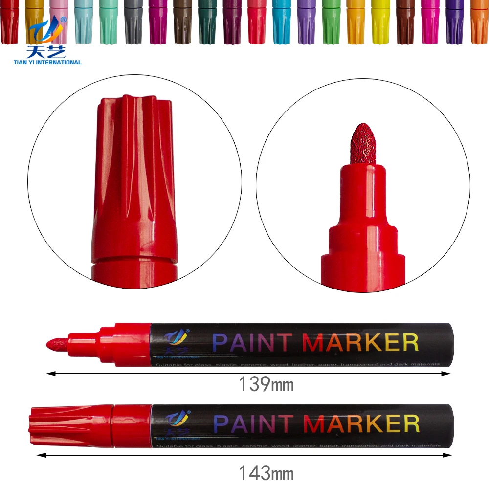 
2019 Promotional Waterproof High-cover Colors Acrylic Paint Markers 