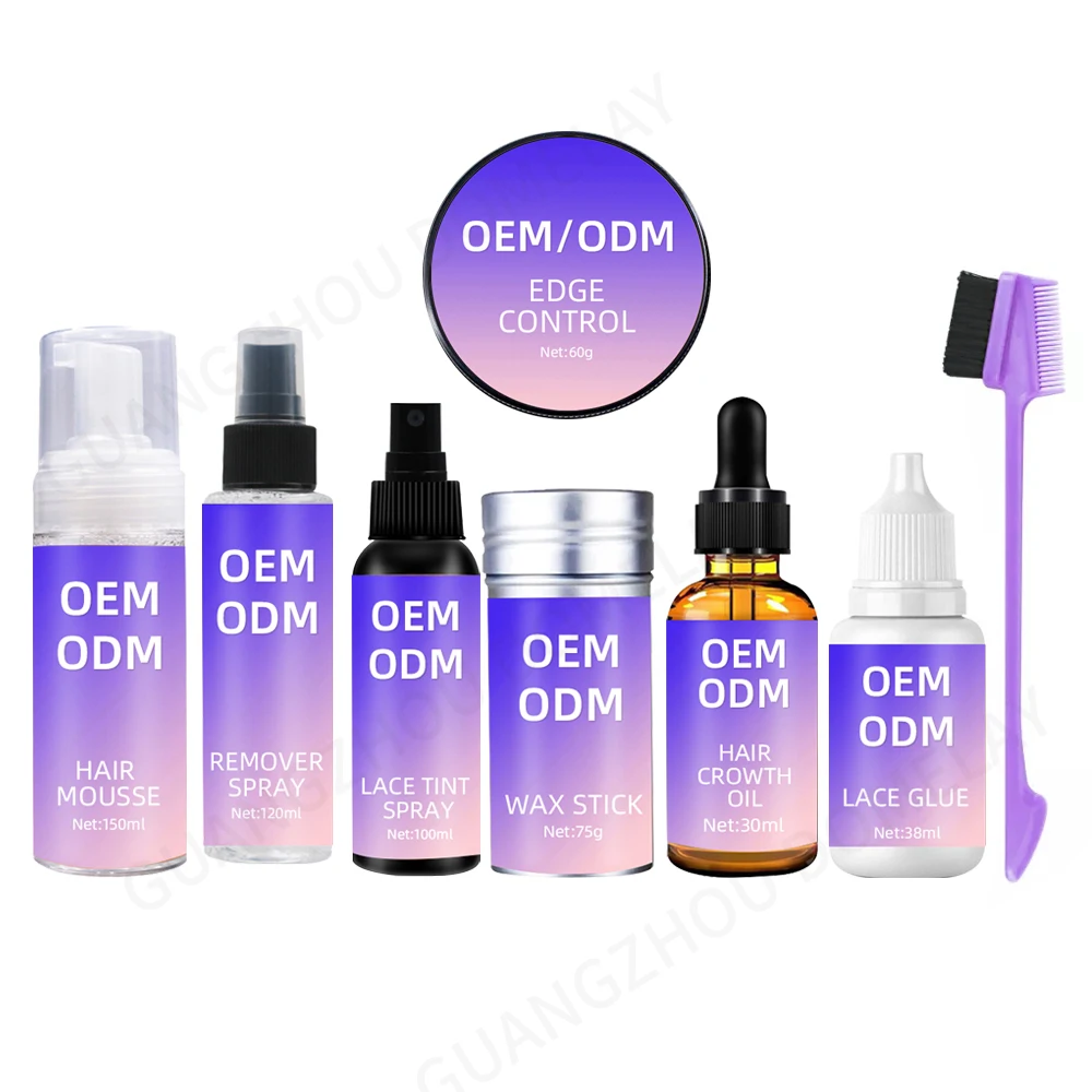 Private Label Wholesale Waterproof Adhesive Lace Front Wig Glue Wig Holding Set