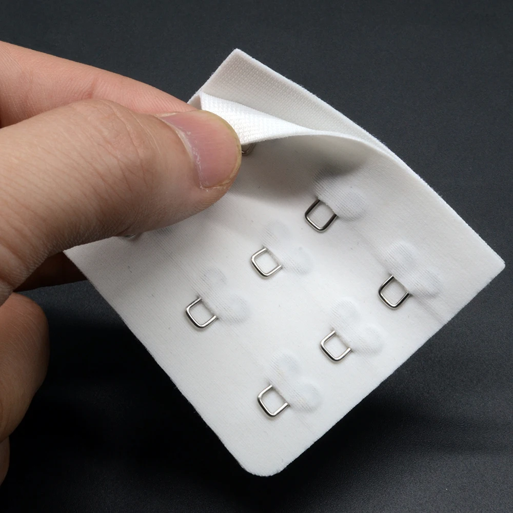 Hot sale high quality 3 rows 3 hooks invisible seamless bra hook and eye tape Underwear Accessories