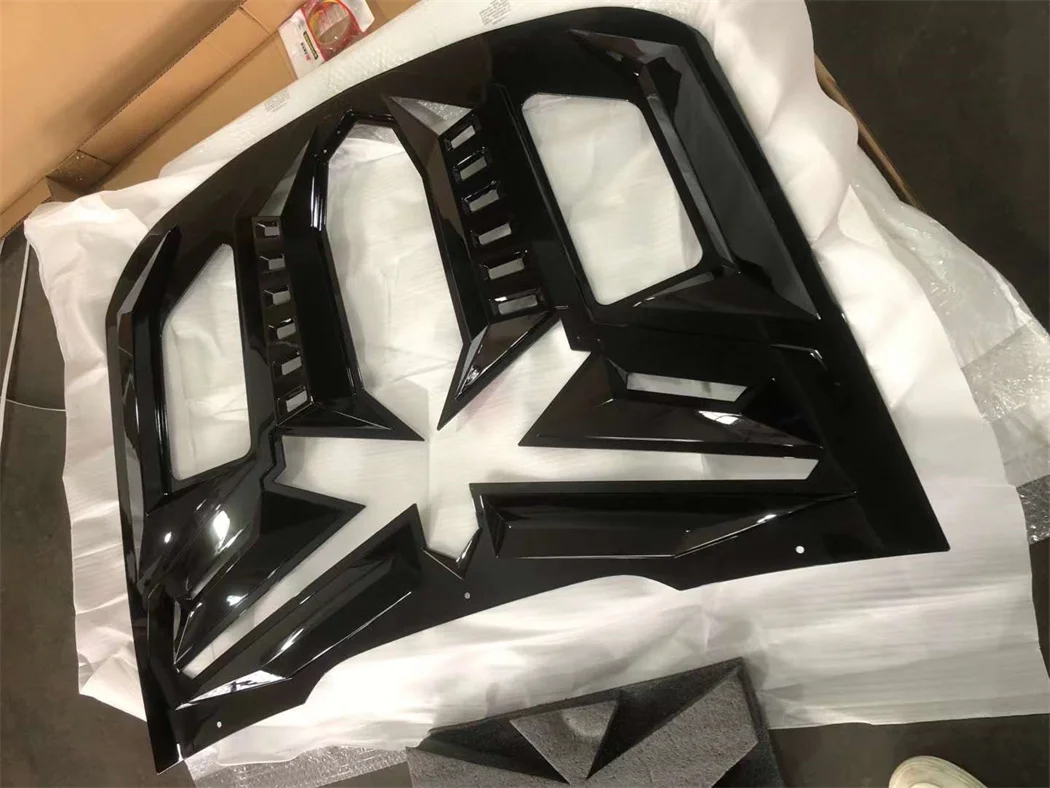 NEW STYING BODYKIT FOR FORD MUSTANG REAR WINDOW SHUTTERS BLACK MAMBA TYPE 2015-2020