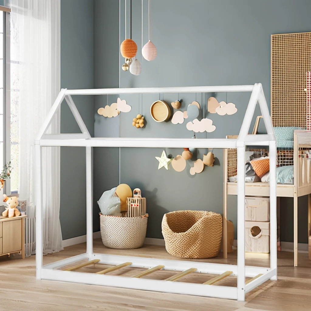 Top Children School Wood Bed For Kids Bedroom Furniture House Children Bed With Slide Vietnam Top Supplier