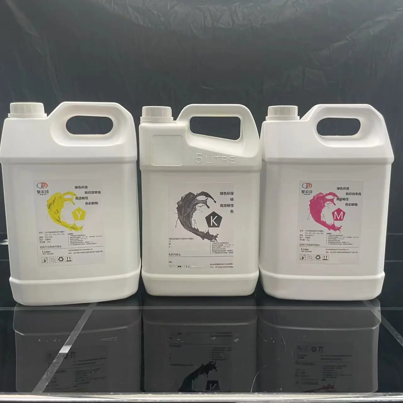 JMY Environment Friendly CMYK Glow In The Dark Inkjet Printer Digital Printing Ink