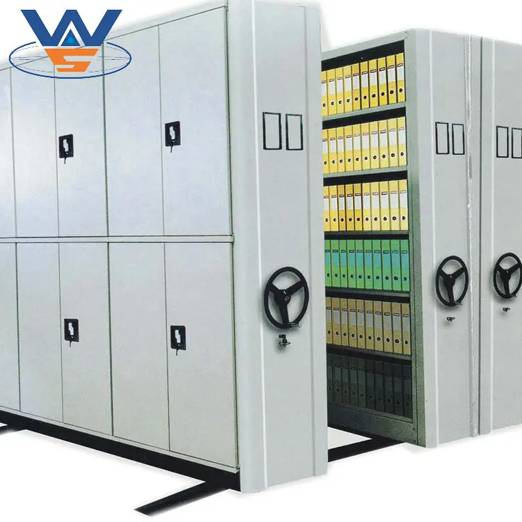 Hot Sale Made-in-China High Density Manual Mobile Compact Shelving System from Nanjing Victory