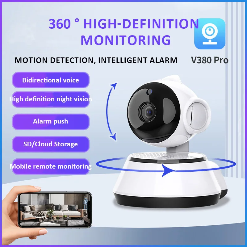 Indoor Wireless Pet Homes Security WiFi Camara 1080P with Night Vision Monitor Camera for Pet