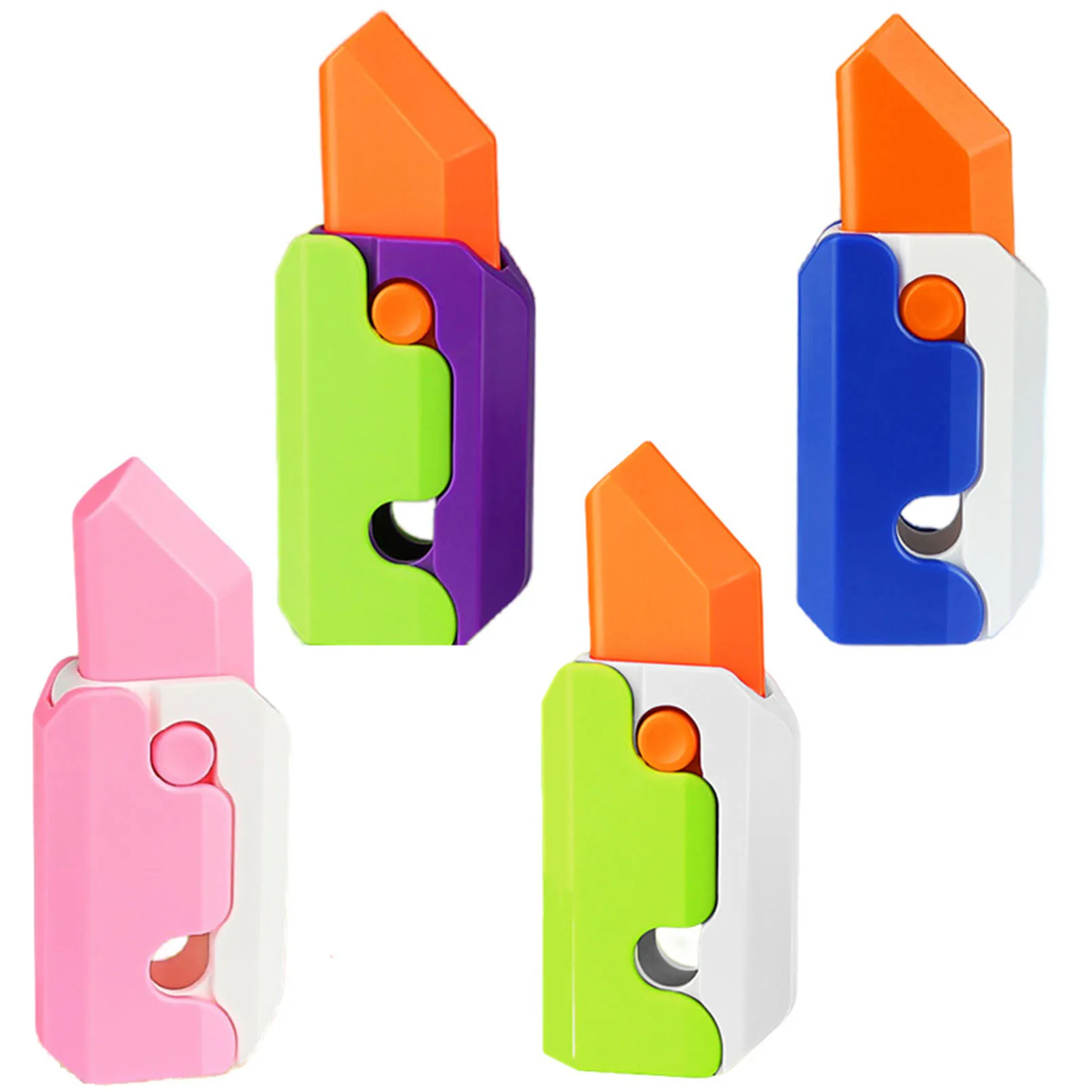 2023 new arrival anxiety stress relief 3d printed radish carrot knife toy decompression toy carrot small radish knife