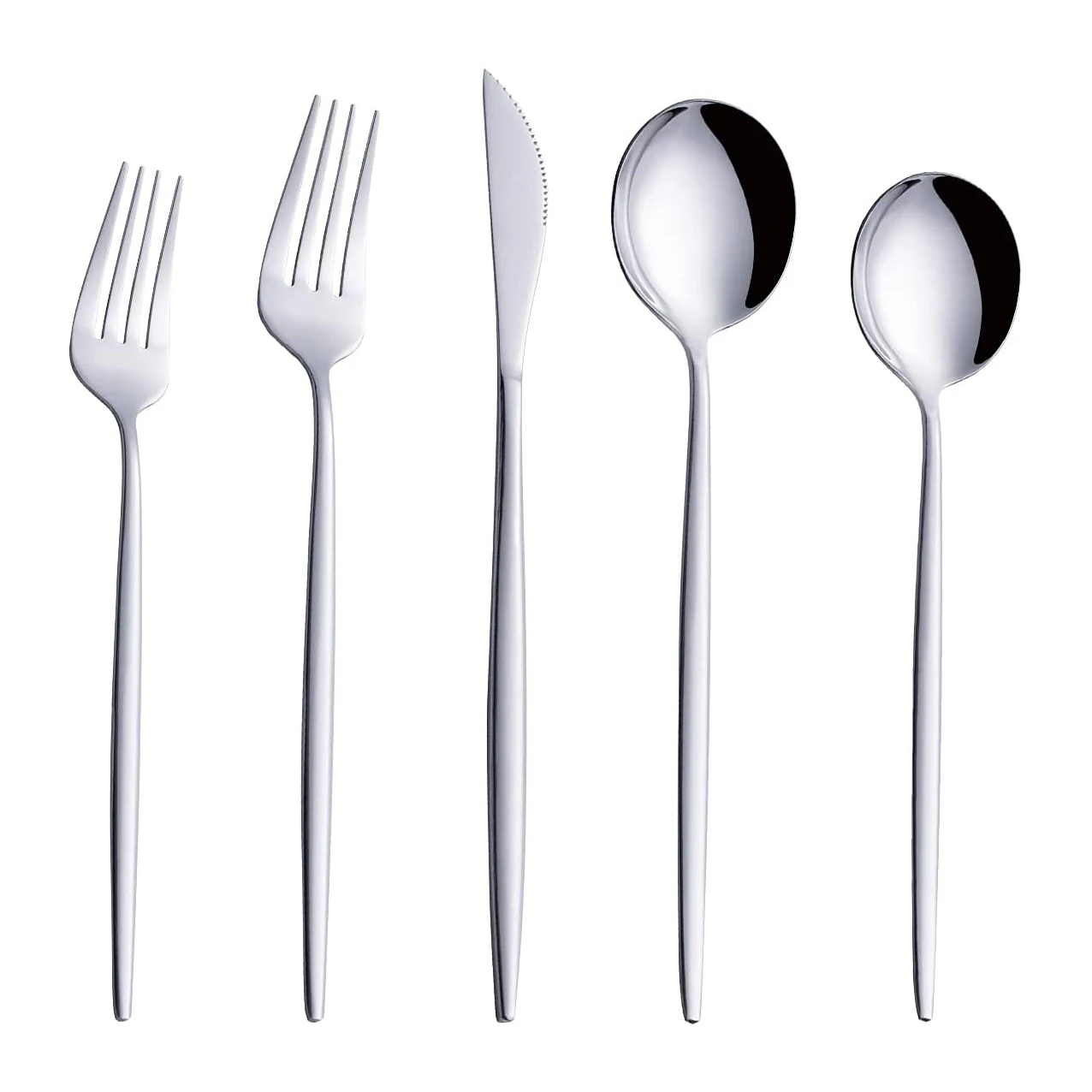 Portuguese Luxury Hotel High Metal Stainless Steel 410 Picnic Silverware Cutlery Set Gift Box