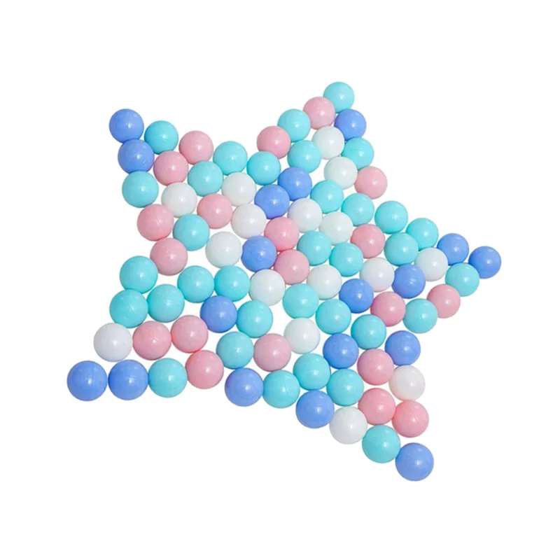 
High Quality Kids Plastic Toy Macaron series color size 5.5cm Baby Water Pool Ocean Wave Ball 