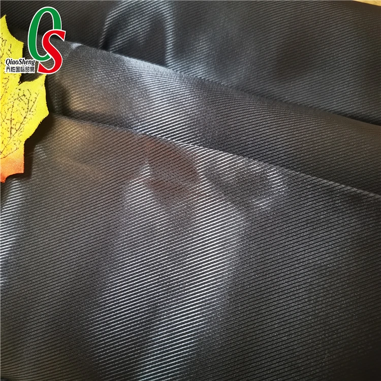 52%polyester 48%viscose  twill satin luxury soft  lining pongee  silk  fabric for jacket dress