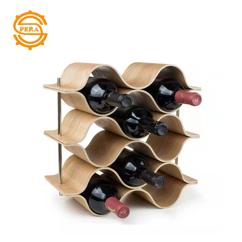 2021 hot sell stacking warehouse metal wall mounted hexagon wine