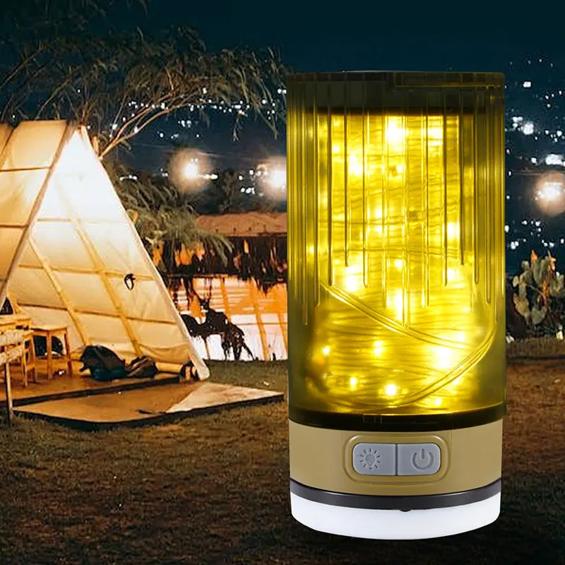 10 Meters Usb Rechargeable Waterproof Led Tent Hanging Lights Outdoor Colorful Camping String Light