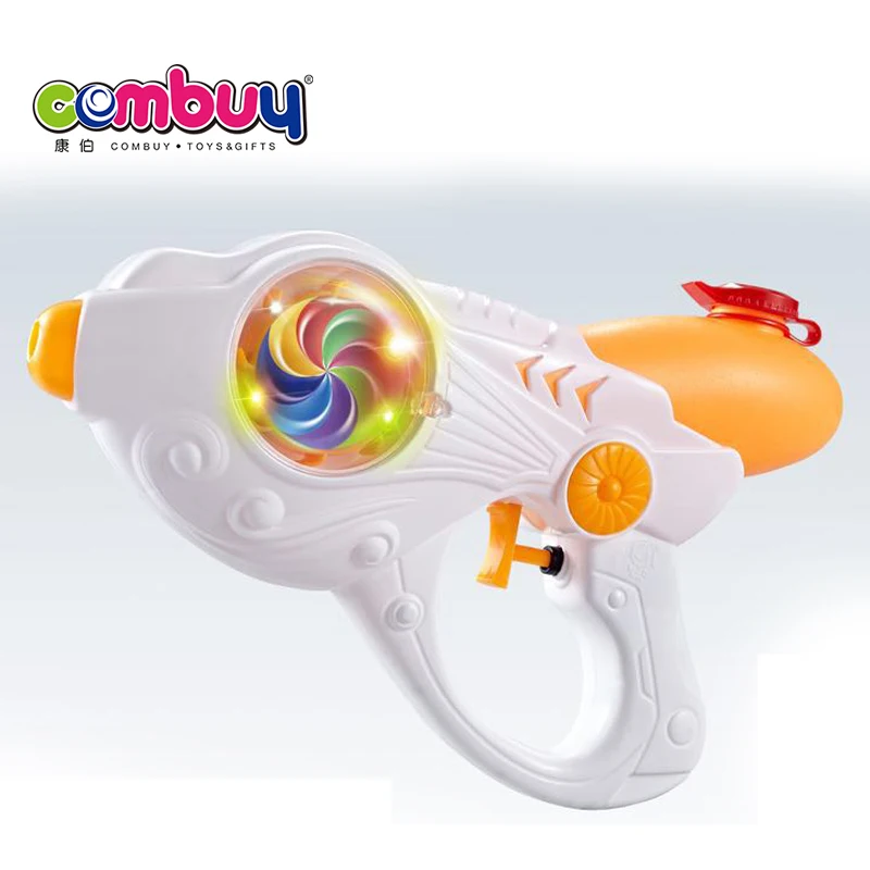 26CM Summer Toy Rotating Revolver LED Water Gun With Light