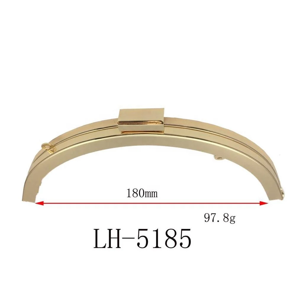 Custom lead free and nickle free iron metal D ring shape best quality metal luggage bag  handle for making bag