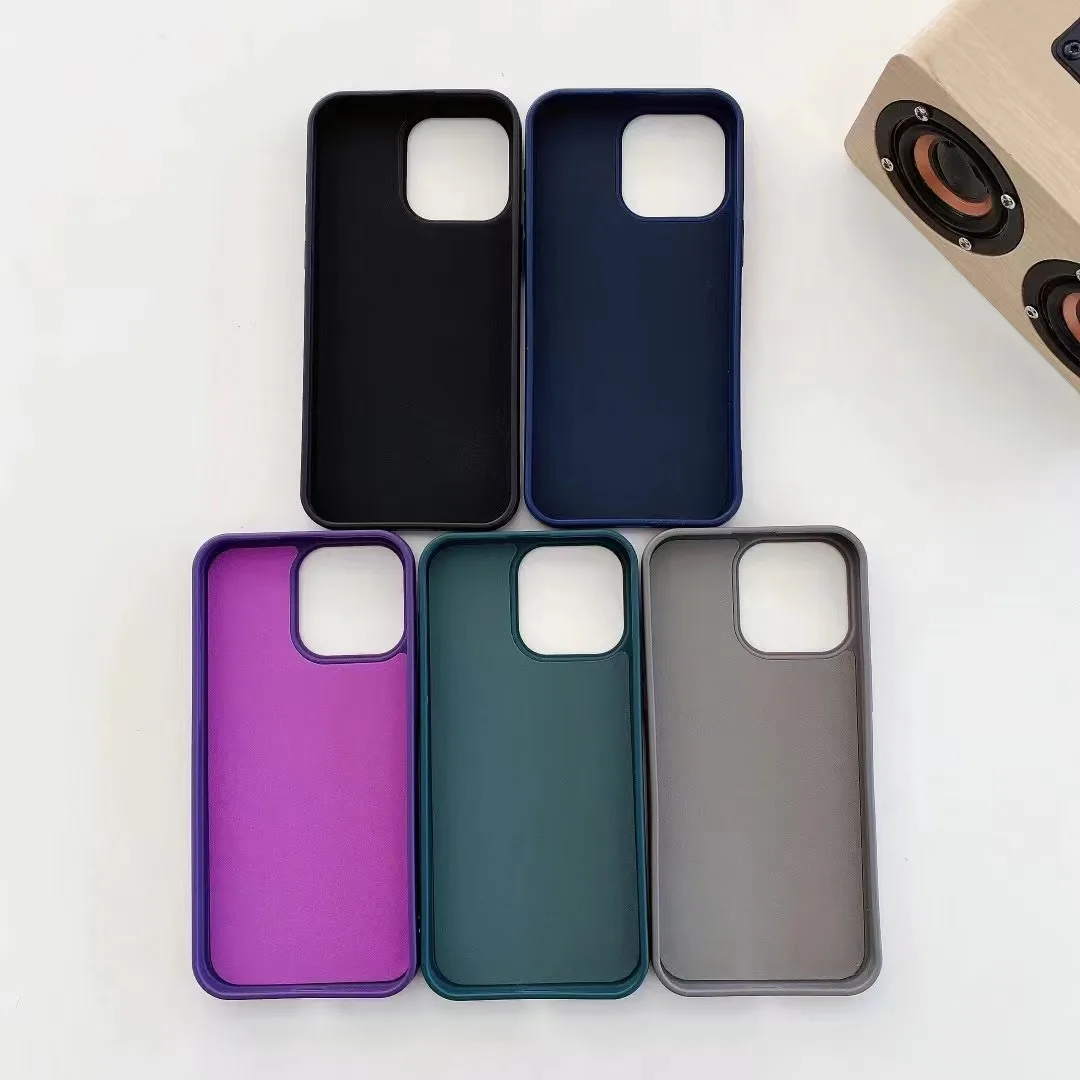 Cheap quadrangle raised flannel cell phone case for 1+7 Scrub soft solid color TPU anti-fall protective cover for Tecno SPARK9T