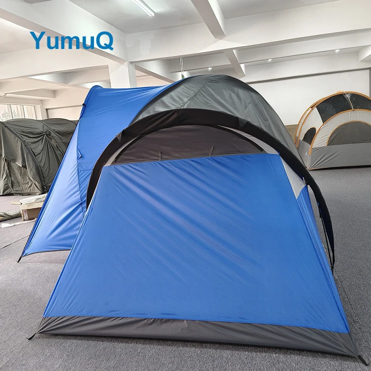 YumuQ Waterproof 3-4 Person Marquee Glamping outdoor large Family big white luxury For Camping Tent