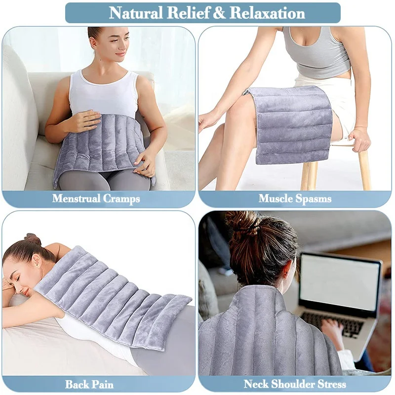 rehabilitation therapy supplies custom reusable microwave heat pad for back pain