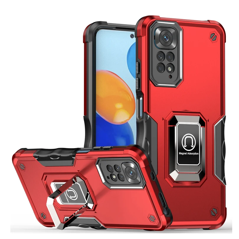 Matte Removable Hard PC Magnet Adsorption Grade Drop Protection For Xiaomi Redmi Note 11s/Note 11 4G Protective Case