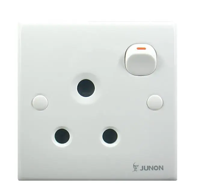 Wall socket/socket outlet/round socket switch 15A 3 Pin Circular Electric Socket with switch
