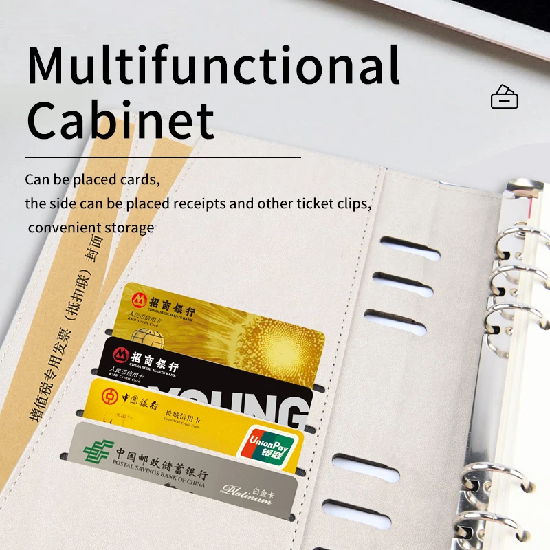 New items novel style writing diary smart finger lock personalized journal planner note book with loose leaf ring binder