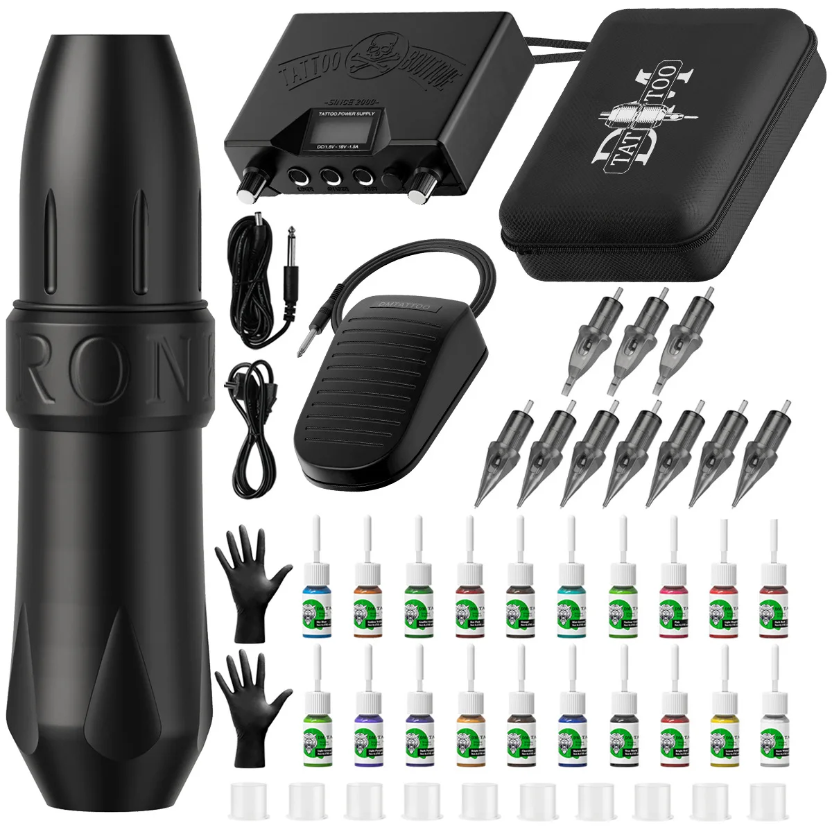 Wholesales original manufacturer rocket complete tattoo machine set rotary tattoo machine pen kit