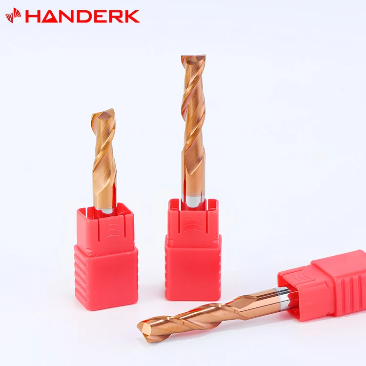 HANDERK Durable Edge Solid Carbide End Mill Hrc55 Keyway Knife Aluminum Milling Cutter for CNC Tool