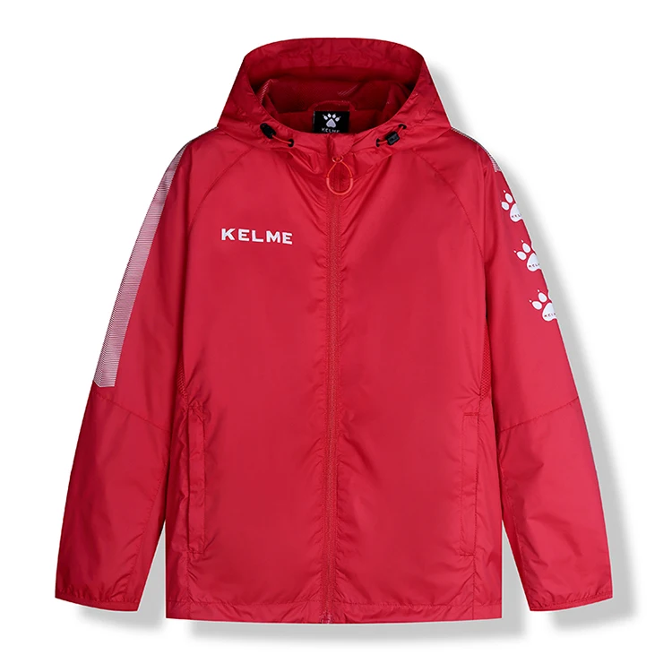 Детская футбольная тренировочная дождевая куртка KELME под заказ детская водонепроницаемая на молнии для баскетбола футбола тренировок дождя