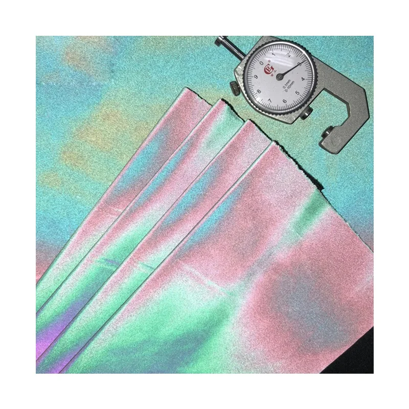 Модная спортивная Радужная светоотражающая ткань для безопасной одежды