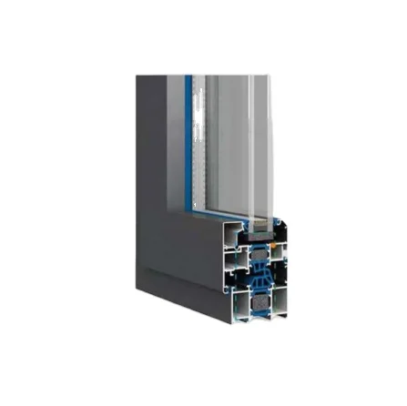 Weidun VF70 Double Toughened Glass Aluminum Windows Thermal Break Aluminum Casement Window For commercial building