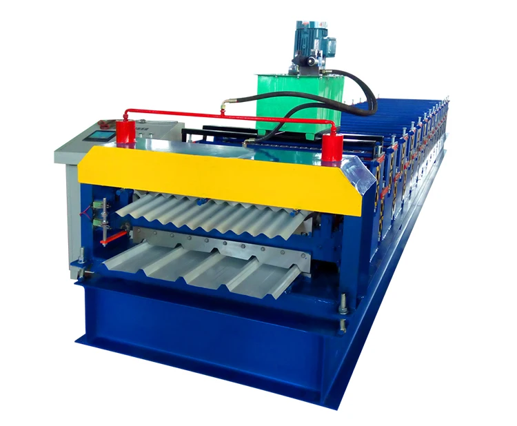 new type building material colored metal iron panel double layer roll forming machine equipment
