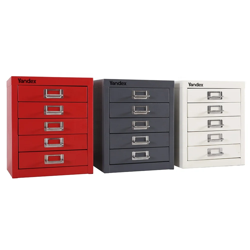 YANDEX cheap price colorful Office works furniture steel iron high quality file cabinet with multi-drawer