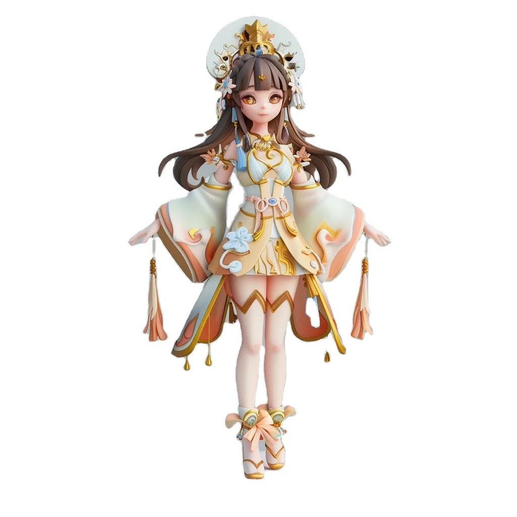 Custom Japanese Beautiful Girl Toy Figures Cute 3D Anime Girl Figure