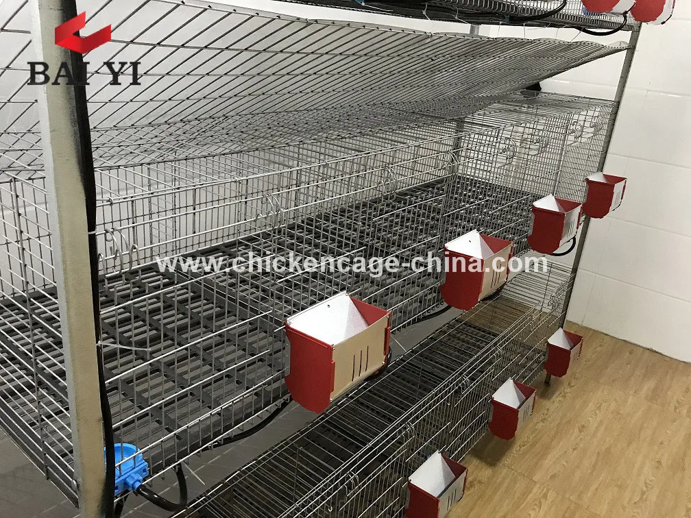 cheap price 3 tier female rabbit cage for zimbabwe