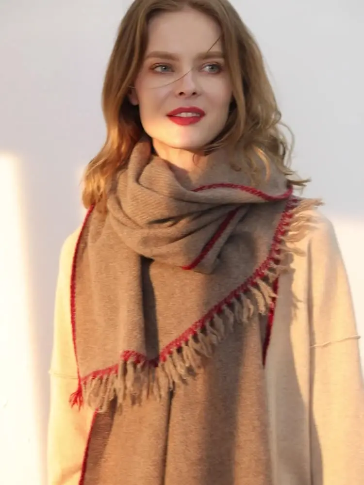 Inner Mongolia manufacturer new spot scarf  Ladies autumn and winter yak wool blended shawl