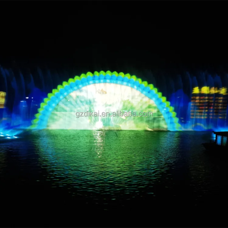 Full Set Stainless Steel Spectacular Show Outdoor Water Screen Movie
