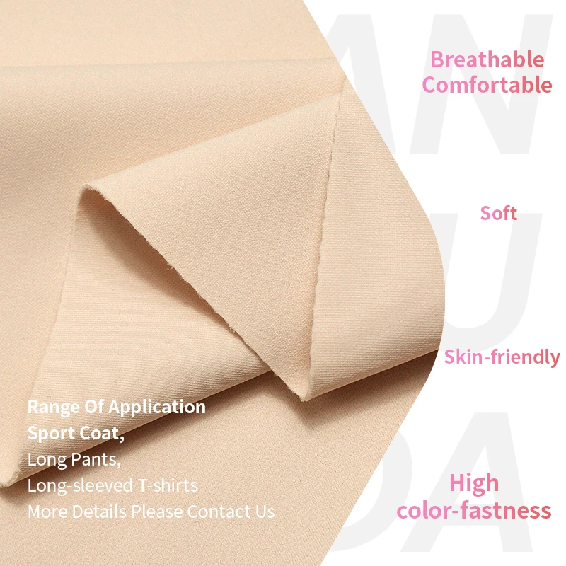 A3491 Heavyweight 310g nylon and elastane cycling panties sun-protective spandex fabric for gym clothing