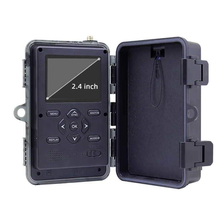 Camera Wireless IP66 Waterproof Solar with GPS&APP4G  1080P Wildlife Trail Trail Hunting Camera