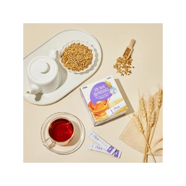 [PURUMEDA] ------ KOTRA Barley iTea 30T organic korean ingredient no dextrin no synthetic additives mix powdered