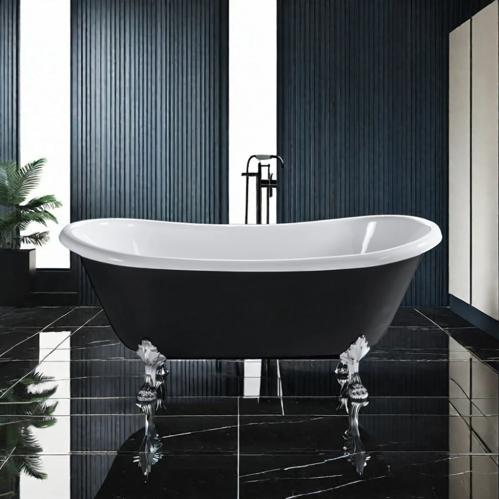 Acrylic Paint The Bathroom Board Folding Deep Soaking Freestanding Baby Bath Tub Clawfoot Bathtub For Kids