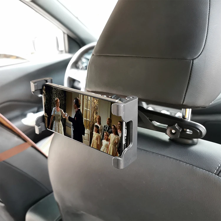 Upgrade Foldable Adjustable Car Headrest Backseat Tablet Holder Smartphone